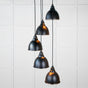 From The Anvil - Smooth Nickel Brindley Cluster Pendant in Elan Black | Sku. 49737SEB | Trade Door Handles.