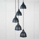 From The Anvil - Smooth Nickel Brindley Cluster Pendant in Soot | Sku. 49737SSO | Trade Door Handles.