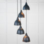 From The Anvil - Smooth Nickel Brindley Cluster Pendant in Soot | Sku. 49737SSO | Trade Door Handles.