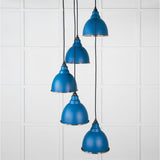 From The Anvil - Smooth Nickel Brindley Cluster Pendant in Upstream | Sku. 49737SU | Trade Door Handles.