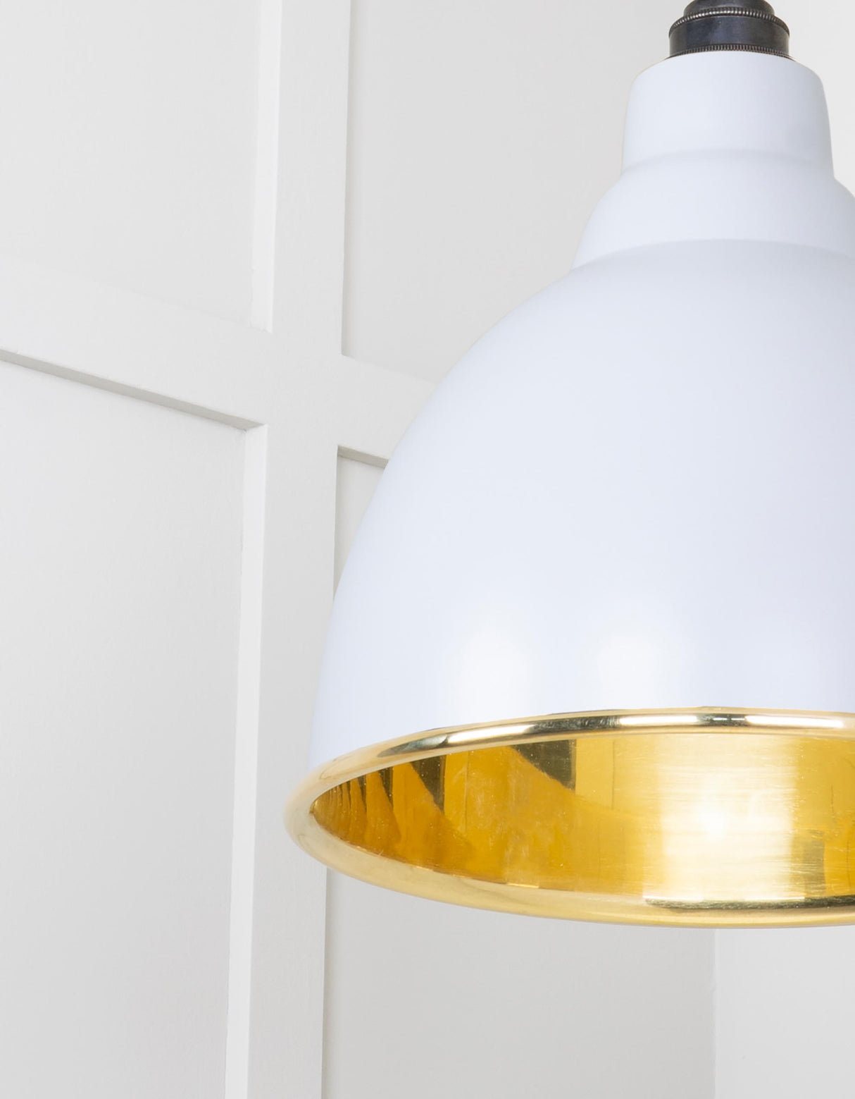 From The Anvil - Smooth Brass Brindley Cluster Pendant in Birch | Sku. 49738SBI | Trade Door Handles.