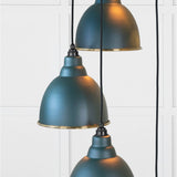From The Anvil - Smooth Brass Brindley Cluster Pendant in Dingle | Sku. 49738SDI | Trade Door Handles.