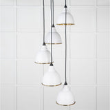 From The Anvil - Smooth Brass Brindley Cluster Pendant in Flock | Sku. 49738SF | Trade Door Handles.