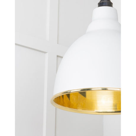 From The Anvil - Smooth Brass Brindley Cluster Pendant in Flock | Sku. 49738SF | Trade Door Handles.