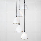 From The Anvil - Smooth Brass Brindley Cluster Pendant in Flock | Sku. 49738SF | Trade Door Handles.