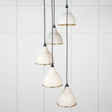 From The Anvil - Smooth Brass Brindley Cluster Pendant in Teasel | Sku. 49738STE | Trade Door Handles.