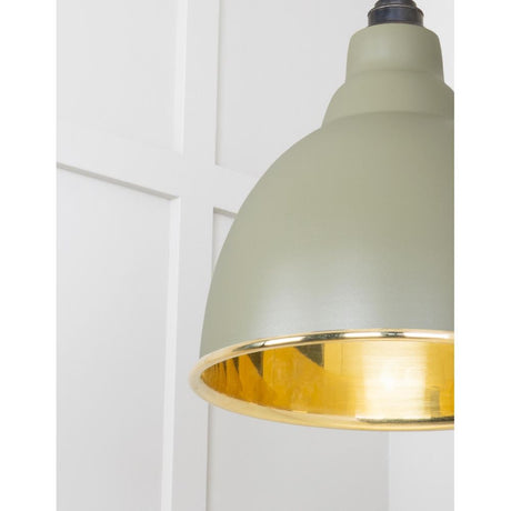 From The Anvil - Smooth Brass Brindley Cluster Pendant in Tump | Sku. 49738STU | Trade Door Handles.