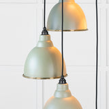 From The Anvil - Smooth Brass Brindley Cluster Pendant in Tump | Sku. 49738STU | Trade Door Handles.