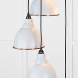 From The Anvil - Hammered Copper Brindley Cluster Pendant in Birch | Sku. 49739SBI | Trade Door Handles.