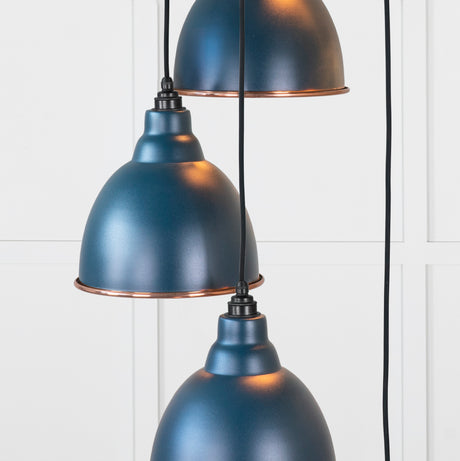 From The Anvil - Hammered Copper Brindley Cluster Pendant in Dusk | Sku. 49739SDU | Trade Door Handles.
