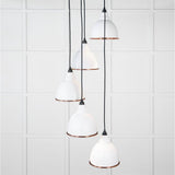 From The Anvil - Hammered Copper Brindley Cluster Pendant in Flock | Sku. 49739SF | Trade Door Handles.