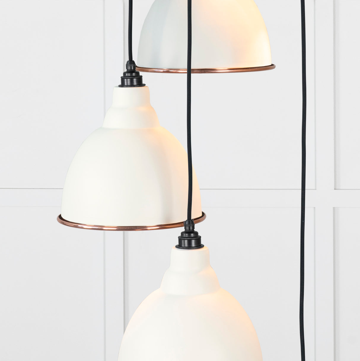 From The Anvil - Hammered Copper Brindley Cluster Pendant in Teasel | Sku. 49739STE | Trade Door Handles.