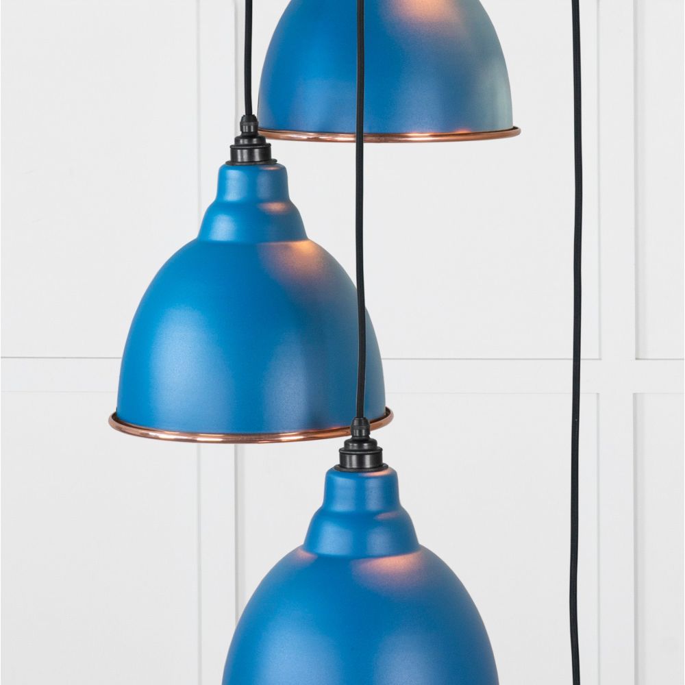 From The Anvil - Hammered Copper Brindley Cluster Pendant in Upstream | Sku. 49739SU | Trade Door Handles.