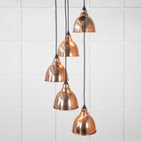 From The Anvil - Hammered Copper Brindley Cluster Pendant | Sku. 49739 | Trade Door Handles.