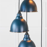 From The Anvil - Hammered Nickel Brindley Cluster Pendant in Dusk | Sku. 49740SDU | Trade Door Handles.