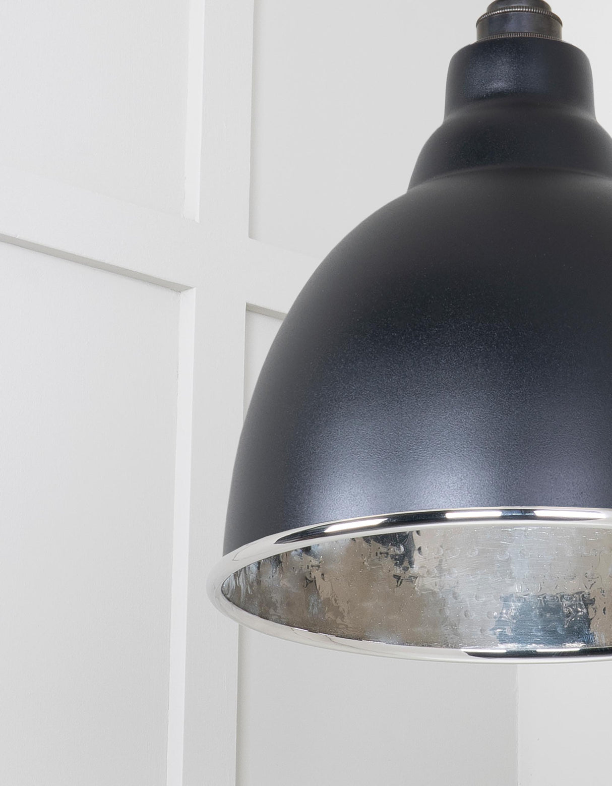 From The Anvil - Hammered Nickel Brindley Cluster Pendant in Elan Black | Sku. 49740SEB | Trade Door Handles.