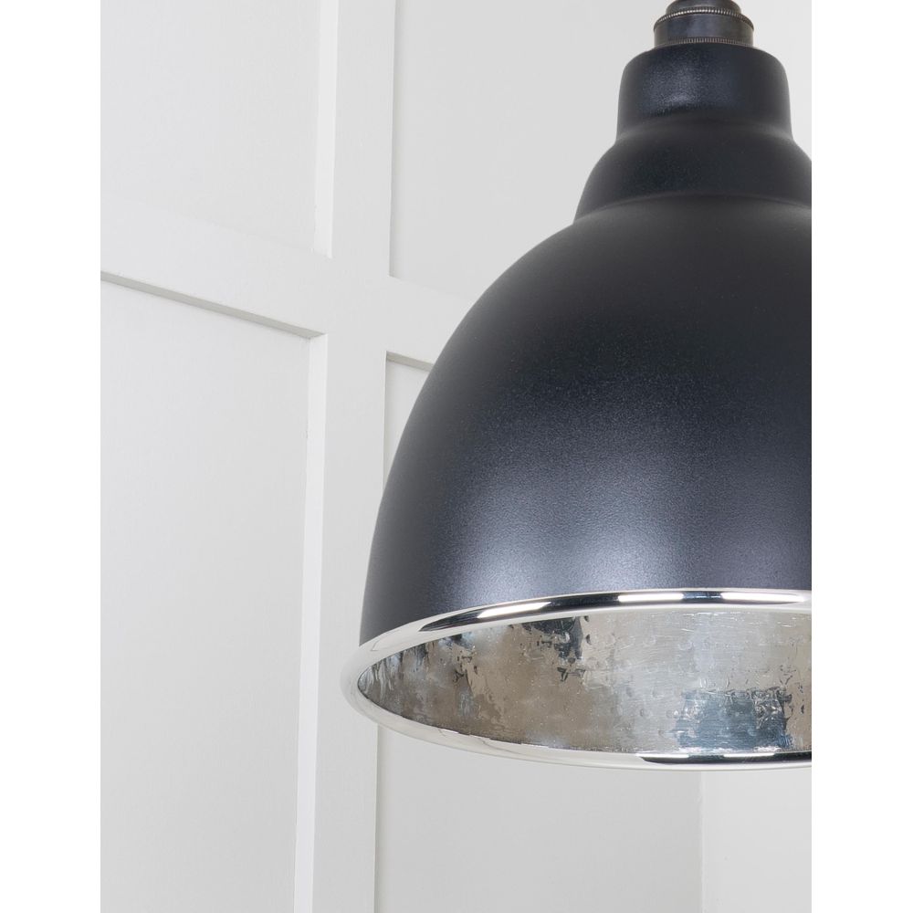 From The Anvil - Hammered Nickel Brindley Cluster Pendant in Elan Black | Sku. 49740SEB | Trade Door Handles.