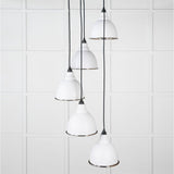 From The Anvil - Hammered Nickel Brindley Cluster Pendant in Flock | Sku. 49740SF | Trade Door Handles.