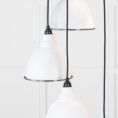 From The Anvil - Hammered Nickel Brindley Cluster Pendant in Flock | Sku. 49740SF | Trade Door Handles.