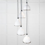 From The Anvil - Hammered Nickel Brindley Cluster Pendant in Flock | Sku. 49740SF | Trade Door Handles.