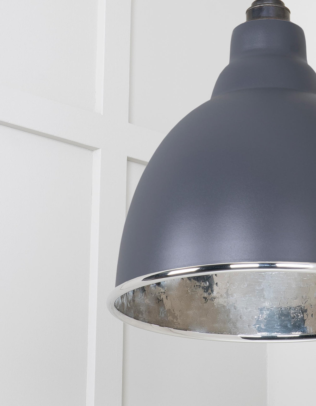 From The Anvil - Hammered Nickel Brindley Cluster Pendant in Slate | Sku. 49740SSL | Trade Door Handles.