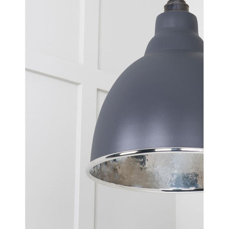 From The Anvil - Hammered Nickel Brindley Cluster Pendant in Slate | Sku. 49740SSL | Trade Door Handles.