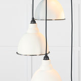 From The Anvil - Hammered Nickel Brindley Cluster Pendant in Teasel | Sku. 49740STE | Trade Door Handles.