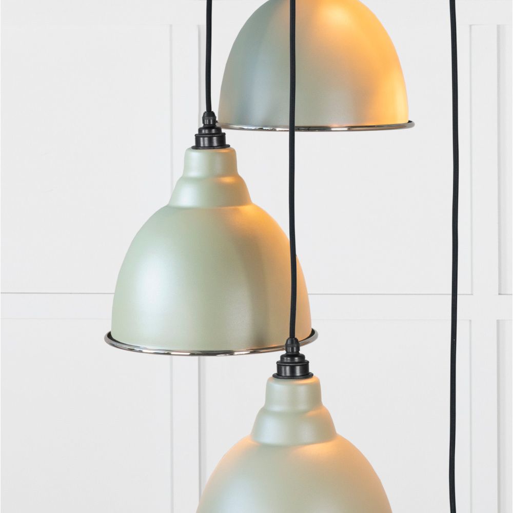 From The Anvil - Hammered Nickel Brindley Cluster Pendant in Tump | Sku. 49740STU | Trade Door Handles.