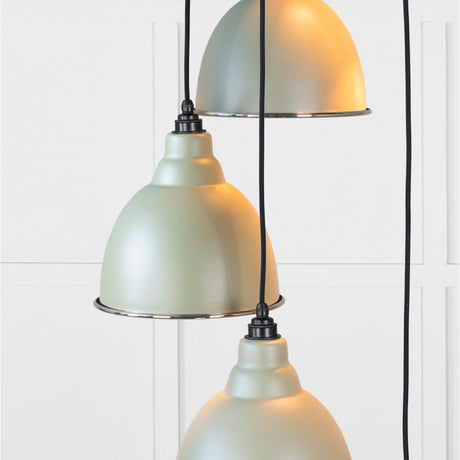 From The Anvil - Hammered Nickel Brindley Cluster Pendant in Tump | Sku. 49740STU | Trade Door Handles.