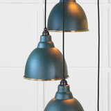 From The Anvil - Hammered Brass Brindley Cluster Pendant in Dingle | Sku. 49741SDI | Trade Door Handles.