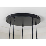 From The Anvil - Hammered Brass Brindley Cluster Pendant in Dingle | Sku. 49741SDI | Trade Door Handles.