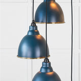 From The Anvil - Hammered Brass Brindley Cluster Pendant in Dusk | Sku. 49741SDU | Trade Door Handles.