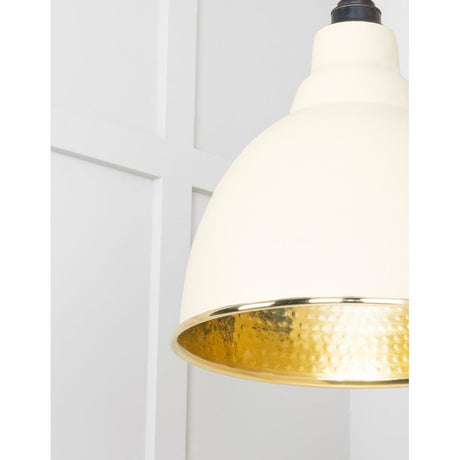 From The Anvil - Hammered Brass Brindley Cluster Pendant in Teasel | Sku. 49741STE | Trade Door Handles.