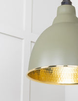 From The Anvil - Hammered Brass Brindley Cluster Pendant in Tump | Sku. 49741STU | Trade Door Handles.