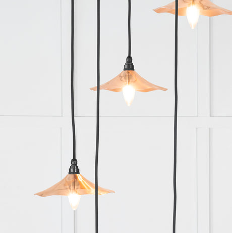 From The Anvil - Smooth Copper Flora Cluster Pendant | Sku. 49743 | Trade Door Handles.