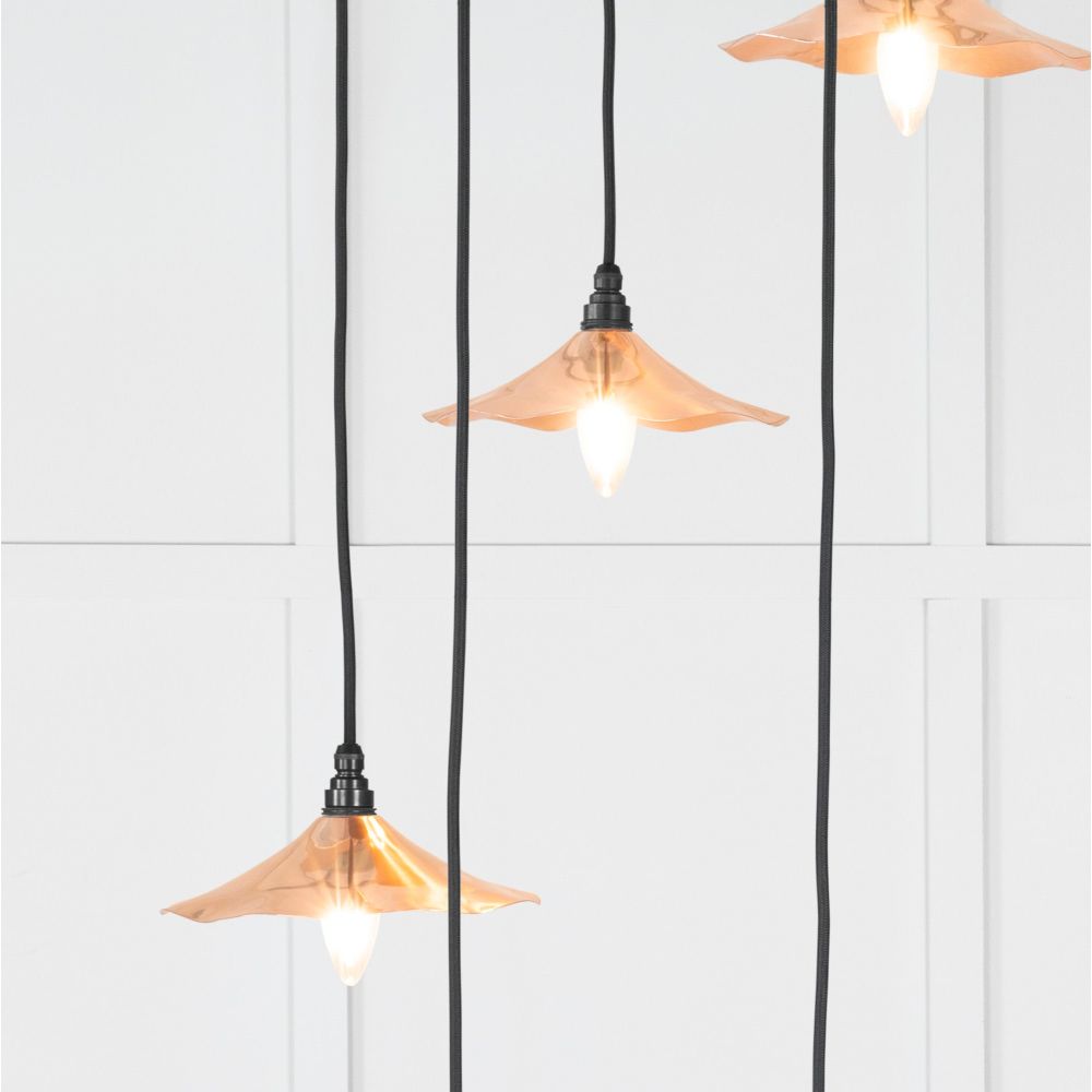 From The Anvil - Smooth Copper Flora Cluster Pendant | Sku. 49743 | Trade Door Handles.