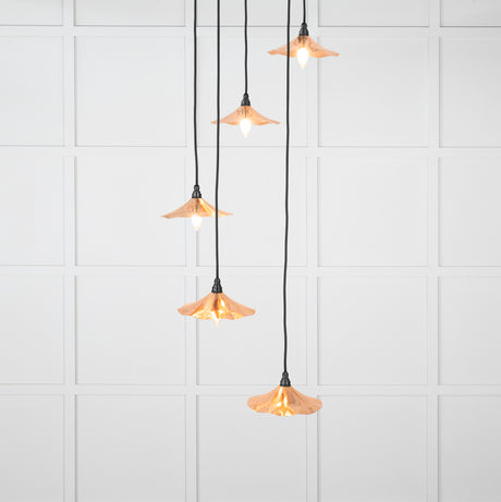From The Anvil - Smooth Copper Flora Cluster Pendant | Sku. 49743 | Trade Door Handles.