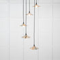 From The Anvil - Smooth Nickel Flora Cluster Pendant | Sku. 49744 | Trade Door Handles.