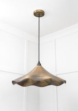From The Anvil - Aged Brass Flora Pendant | Sku. 49747 | Trade Door Handles.