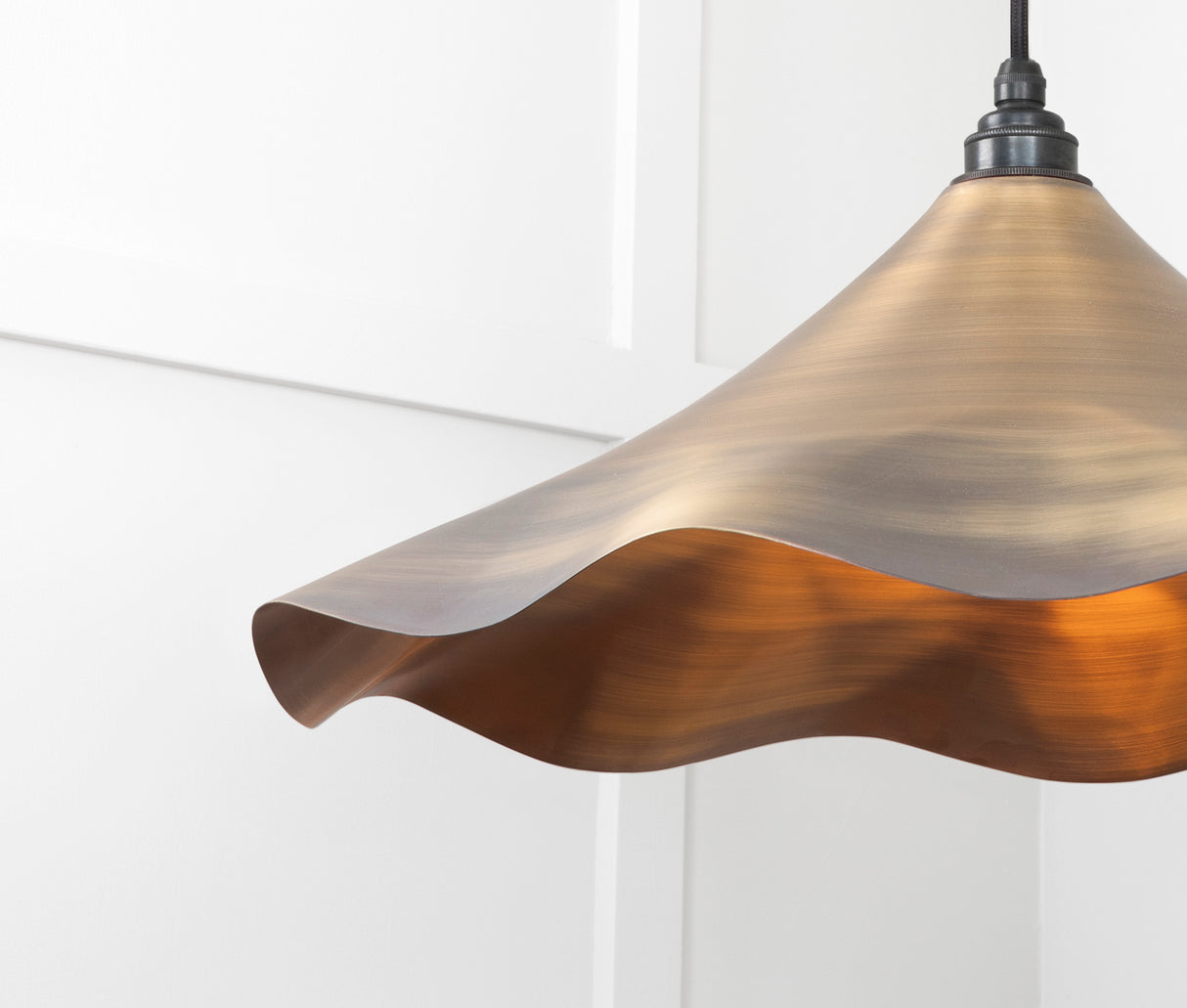 From The Anvil - Aged Brass Flora Pendant | Sku. 49747 | Trade Door Handles.