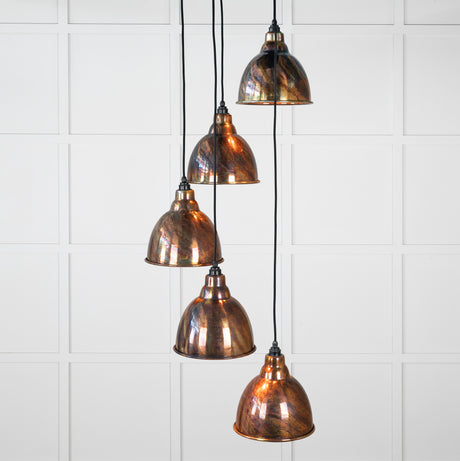 From The Anvil - Burnished Brindley Cluster Pendant | Sku. 49748 | Trade Door Handles.