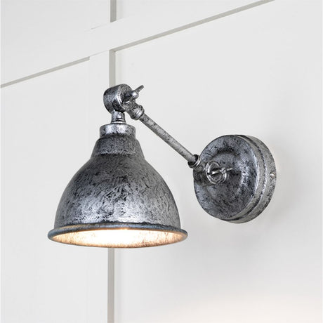 High quality images of the From The Anvil - Pewter Brindley Wall Light | Sku. Anvil-49754 | available to order from Trade Door Handles, quick delivery at discounted prices.