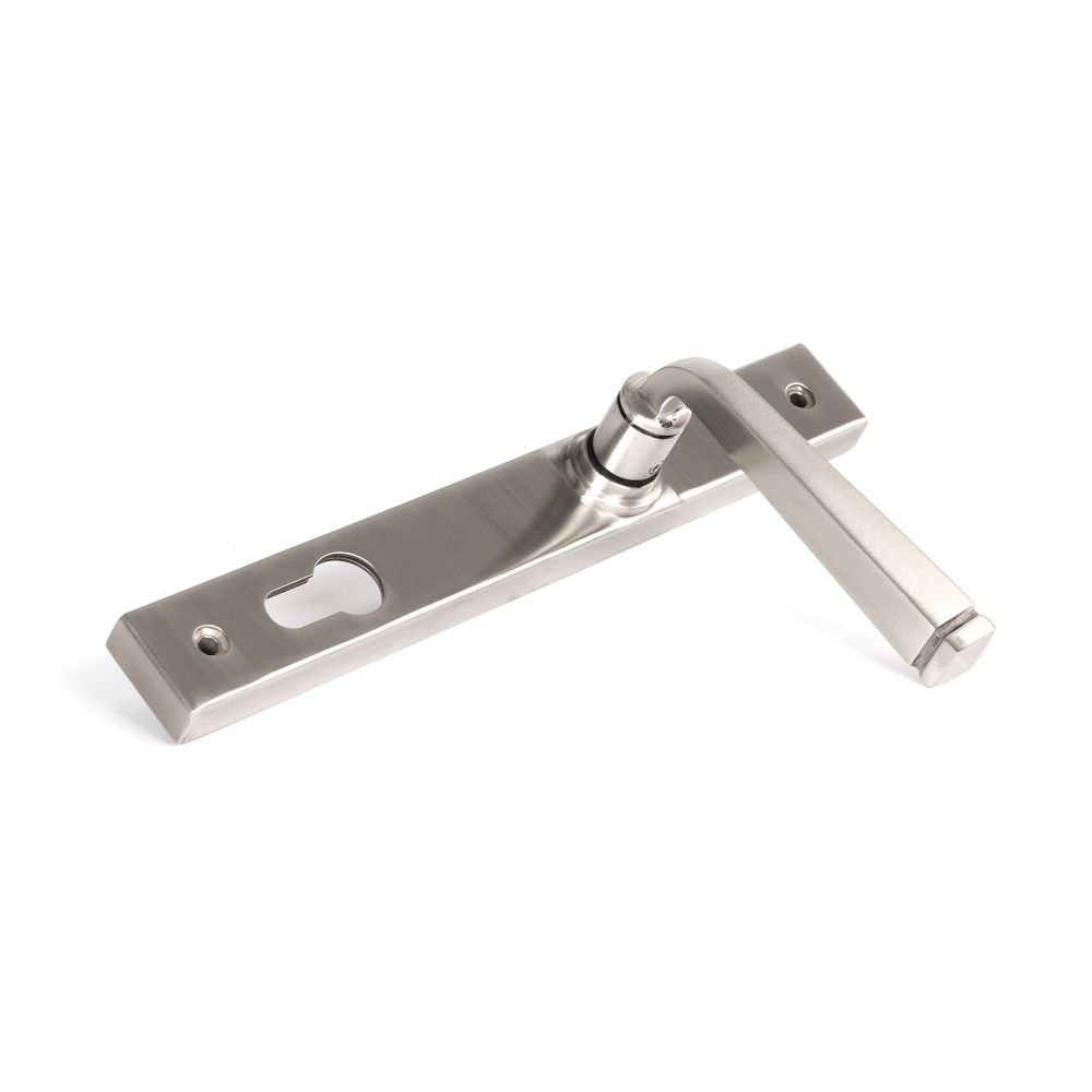 From The Anvil - Satin Marine SS (316) Avon Slimline Lever Espag. Lock Set | Sku. 49800 | Trade Door Handles.