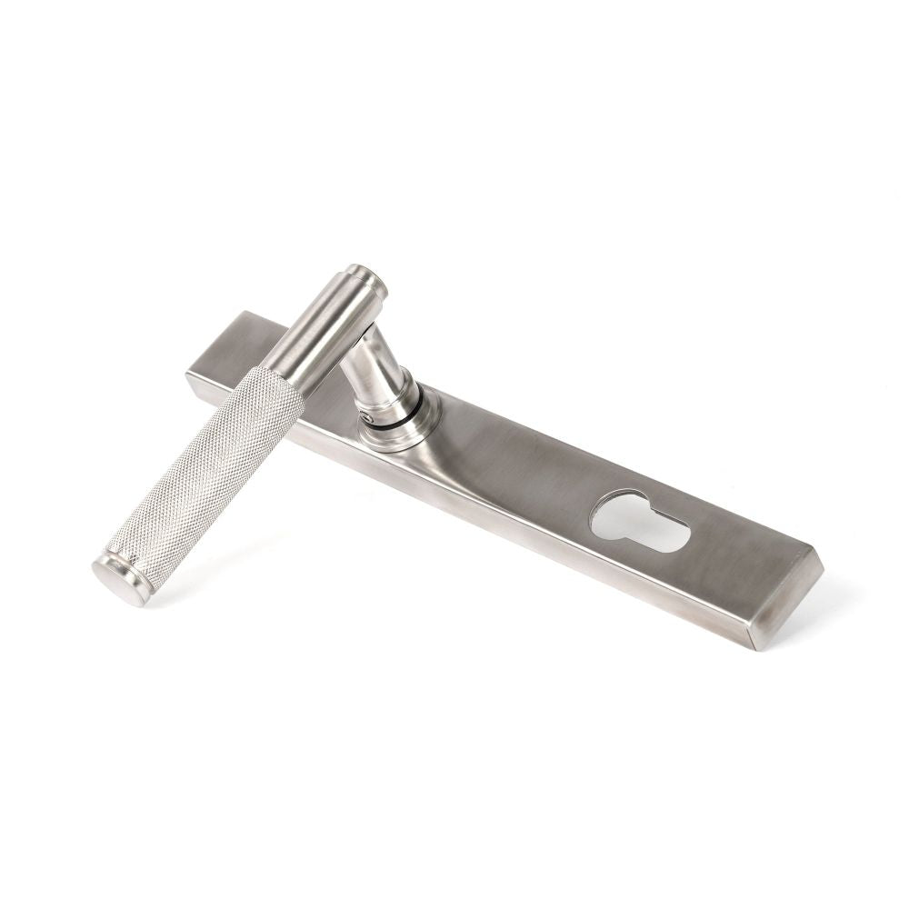 From The Anvil - Satin Marine SS (316) Brompton Slimline Espag. Lock Set | Sku. 49802 | Trade Door Handles.