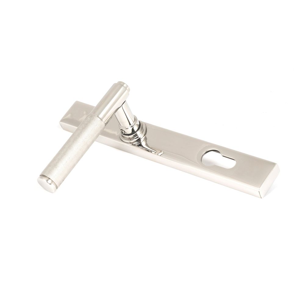 From The Anvil - Polished Marine SS (316) Brompton Slimline Espag. Lock Set | Sku. 49803 | Trade Door Handles.