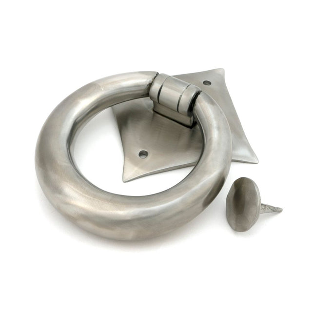From The Anvil - Satin Marine SS (316) Ring Door Knocker | Sku. 49804 | Trade Door Handles.
