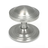 From The Anvil - Satin Marine SS (316) Art Deco Centre Door Knob | Sku. 49806 | Trade Door Handles.