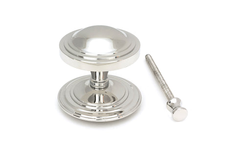 From The Anvil - Polished Marine SS (316) Art Deco Centre Door Knob | Sku. 49807 | Trade Door Handles.