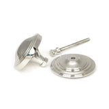 From The Anvil - Polished Marine SS (316) Art Deco Centre Door Knob | Sku. 49807 | Trade Door Handles.