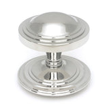 From The Anvil - Polished Marine SS (316) Art Deco Centre Door Knob | Sku. 49807 | Trade Door Handles.